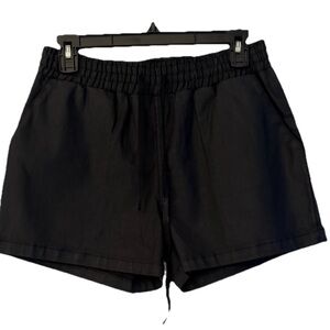 Current Elliott Joyce The Drawstring in Black Coted Women's Shorts Size 27